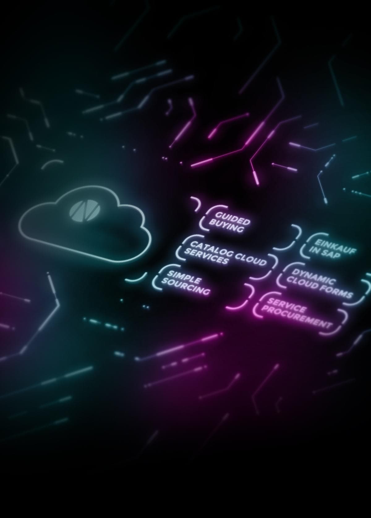 Enterprise procurement dashboard representing SAP RISE integration